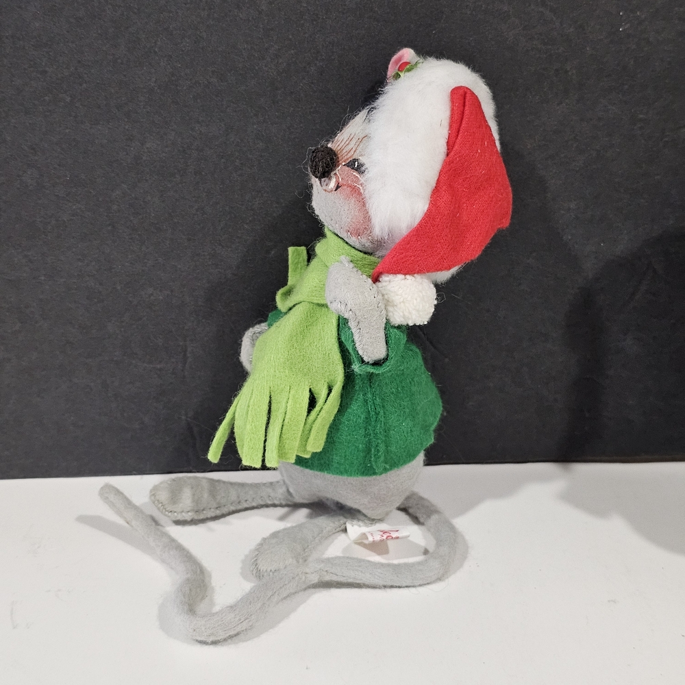 Annalee Christmas Mice with Red, Green, and Gray Accents - Picture 6 of 15
